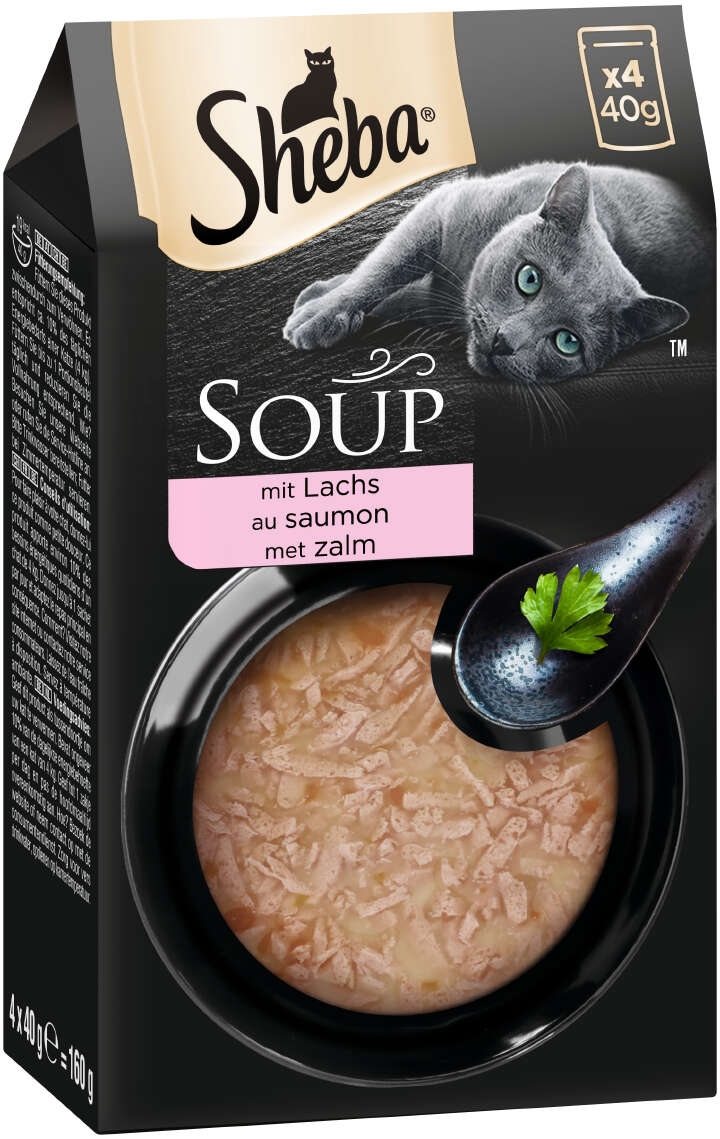 Sheba Katzen-Nassfutter Soup Lachs Multipack